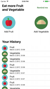 Eat More Vegetable Demo App